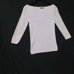 Vintage Gap-Lilac-scoopneck ribbed Fitted Sweater-Small-gently pre-luved